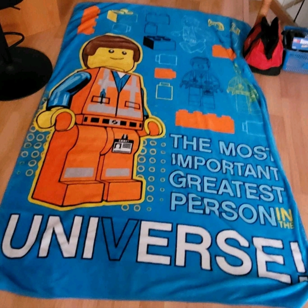 Huge lego fleece blanket